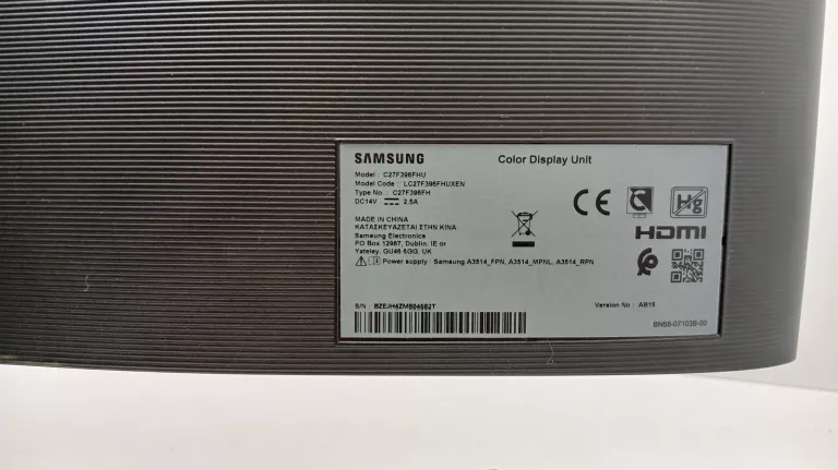 MONITOR 27 CALI ZAKRZYWIONY SAMSUNG 1920X1080 VA LED 4MS 1800R DLA GRACZY