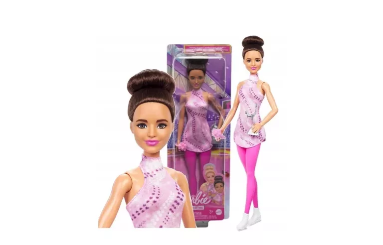 LALKA BARBIE ŁYŻWIARKA FIGUROWA HRG37
