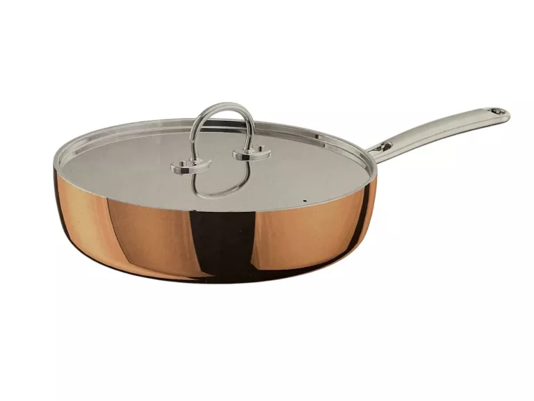 FINMAT PATELNIA Z POKRYWKĄ, MIEDŹ/STAL NIERDZ, 25 CM