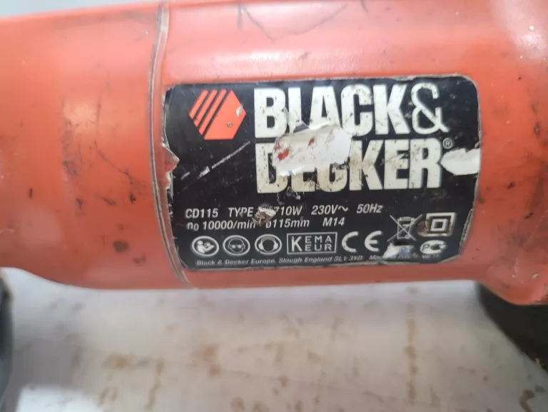 SZLIFIERKA BLACK DECKER 710W CD115