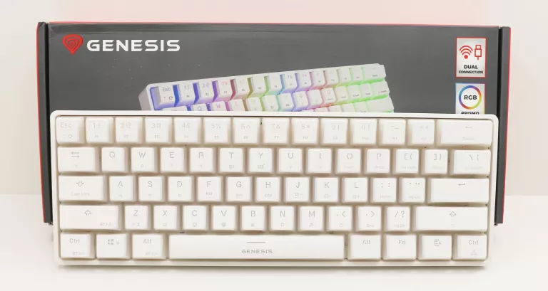 KLAWIATURA MECHANICZNA GENESIS THOR 660 RGB GATERON RED BIAŁA
