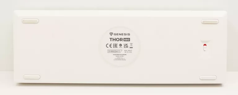 KLAWIATURA MECHANICZNA GENESIS THOR 660 RGB GATERON RED BIAŁA