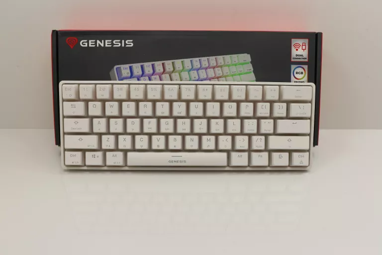 KLAWIATURA MECHANICZNA GENESIS THOR 660 RGB GATERON RED BIAŁA