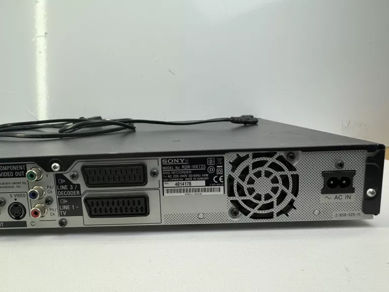SONY CD RDR HX 725 NAGRYWARKA DVD HDD ODTWARZACZ