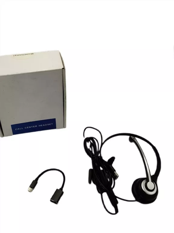 SŁUCHAWKI NAUSZNE WANTEK UC600F L4 CALL CENTER MIKROFON USB