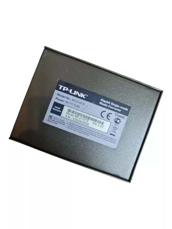 KONWERTER ŚWIATŁOWODOWY TP-LINK MC210CS MEDIA KONWERTER TP-LINK MC210CS