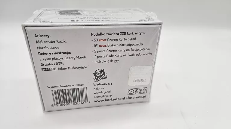 IMPREZOWA GRA KARCIANA KARTY DŻENTELMENÓW VOL2