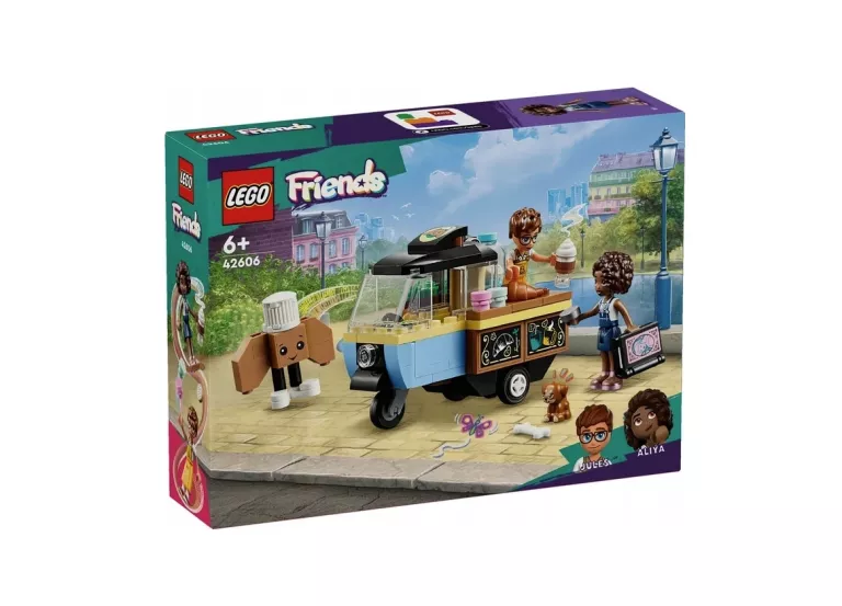 LEGO FRIENDS MOBILNA PIEKARNIA KLOCKI 42606 FIGURKI 6+ PIESEK KAWIARNIA