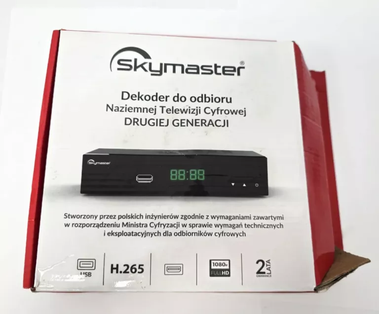 DEKODER SKYMASTER STB M265 KOMPLET