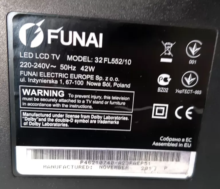 TELEWIZOR FUNAI 32FL552/10