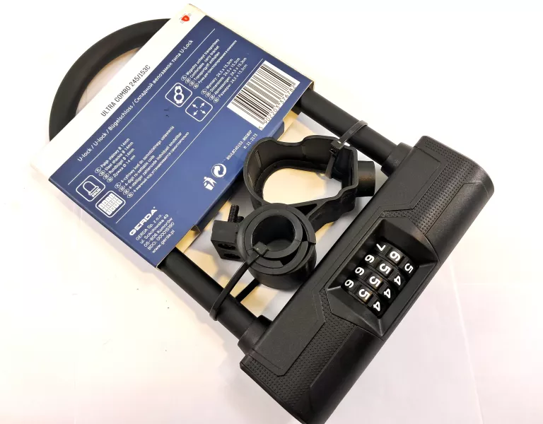ZABEZPIECZENIE ROWEROWE NA KOD U-LOCK GERDA ULTRA COMBO 245/153C *IDEAŁ*