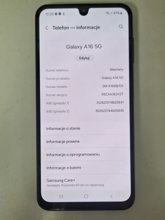 TELEFON SAMSUNG GALAXY A16 KPL IGŁA!!!