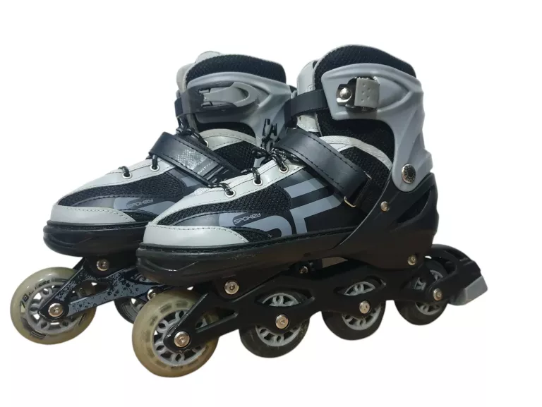 SPOKEY ROLKI QUATTRO REGULOWANE 38-41 CZARNO SZARE
