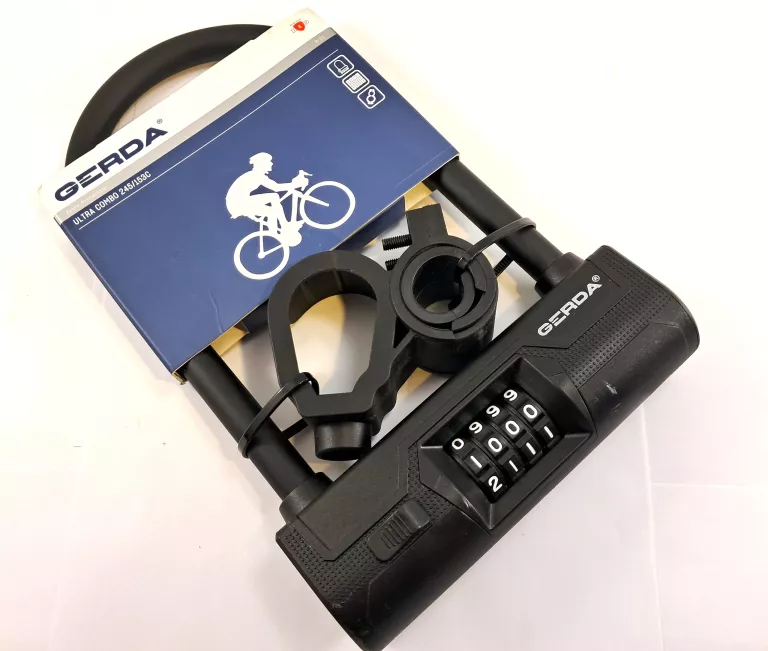 ZABEZPIECZENIE ROWEROWE NA KOD U-LOCK GERDA ULTRA COMBO 245/153C *IDEAŁ*