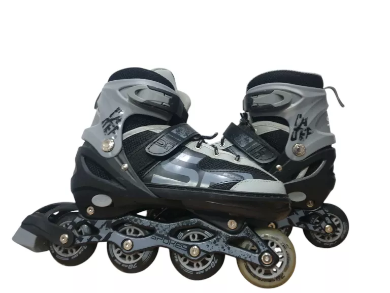 SPOKEY ROLKI QUATTRO REGULOWANE 38-41 CZARNO SZARE