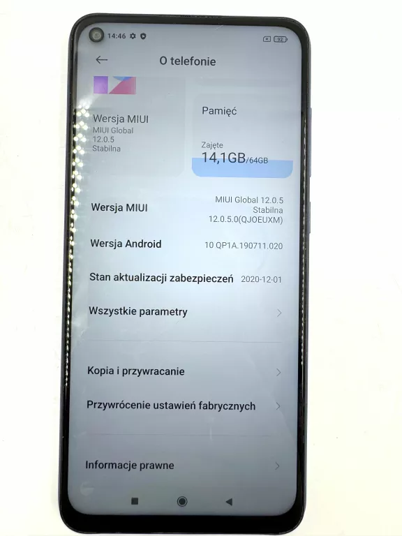 XIAOMI REDMI NOTE 9 3/64GB