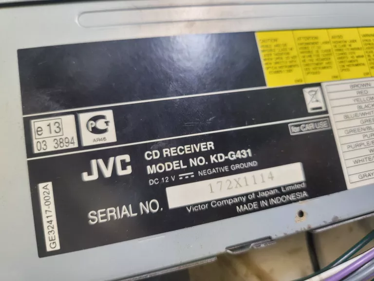 RADIO JVC KD-G431