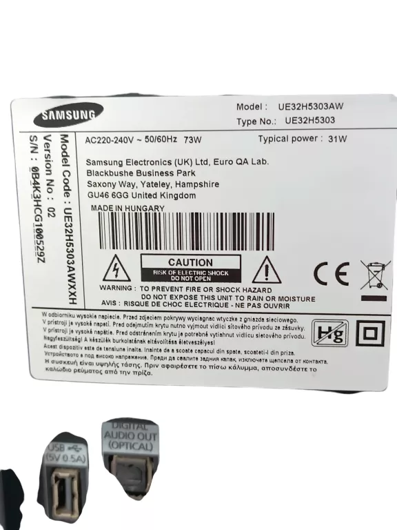 TELEWIZOR SAMSUNG UE32H5303AW