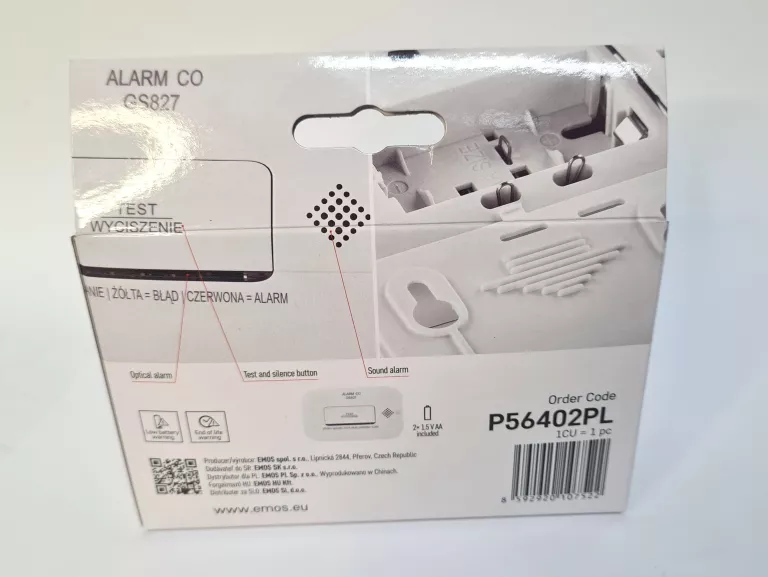 DETEKTOR TLENKU WĘGLA EMOS P56402P