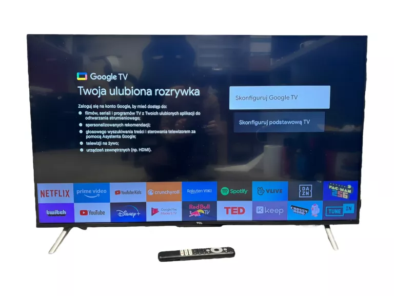 TELEWIZOR TCL 43P638 43" LED SMART TV GOOGLE TV