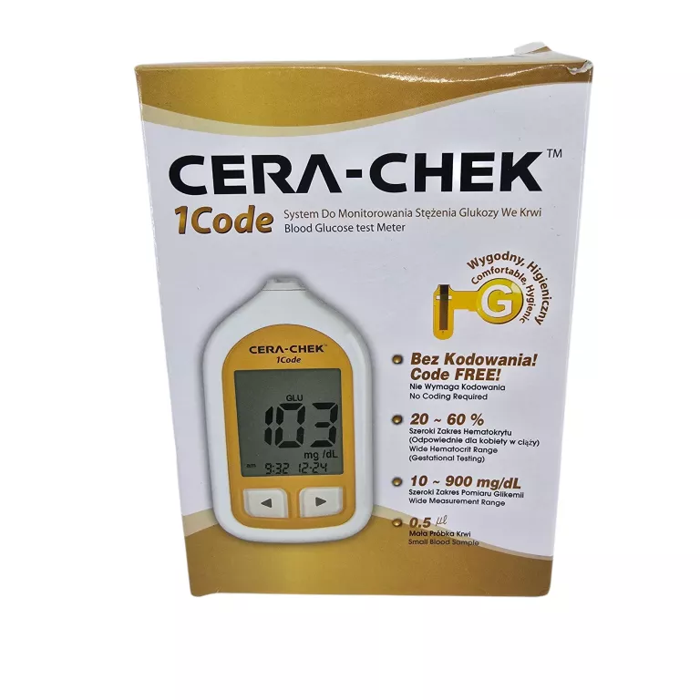 GLUKOMETR CERA-CHEK 1CODE METER SET