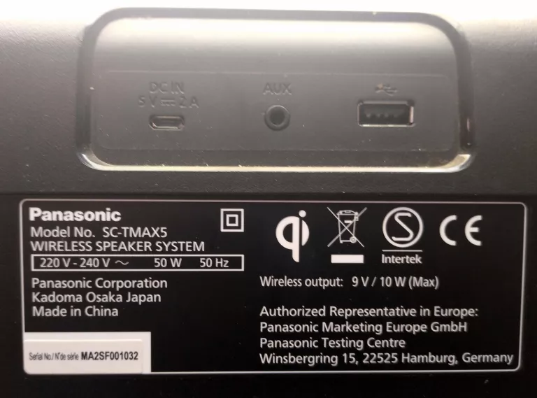 GŁOŚNIK PANASONIC SC-TMAX5
