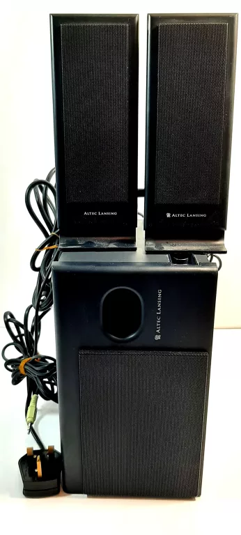 GŁOŚNIKI KOMPUTEROWE ALTEC LANSING + SUBWOOFER - ANGIELSKA WTYCZKA