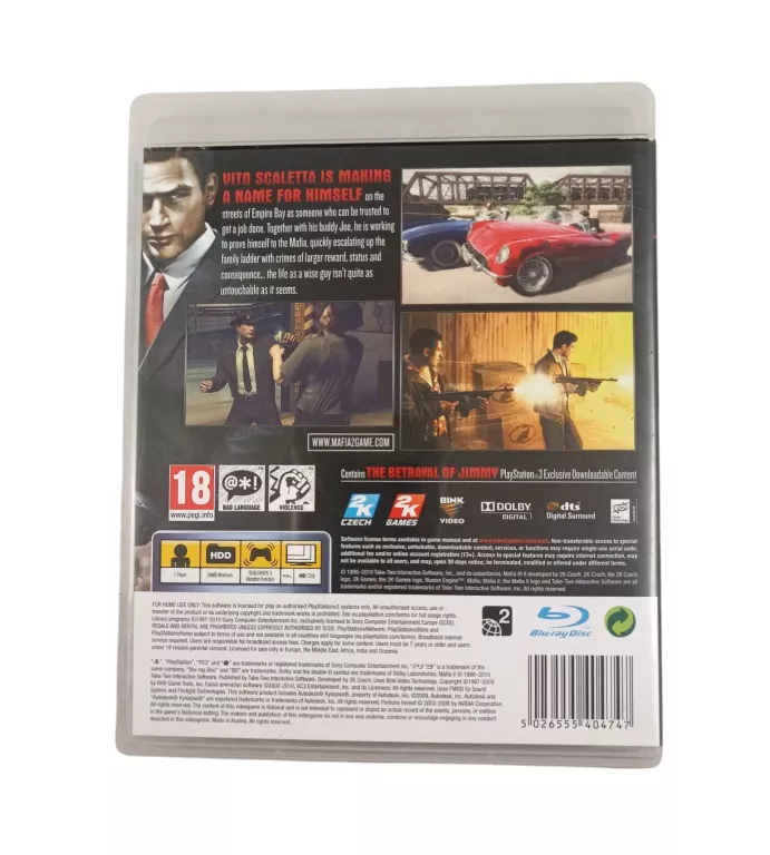 GRA NA PS3 MAFIA II