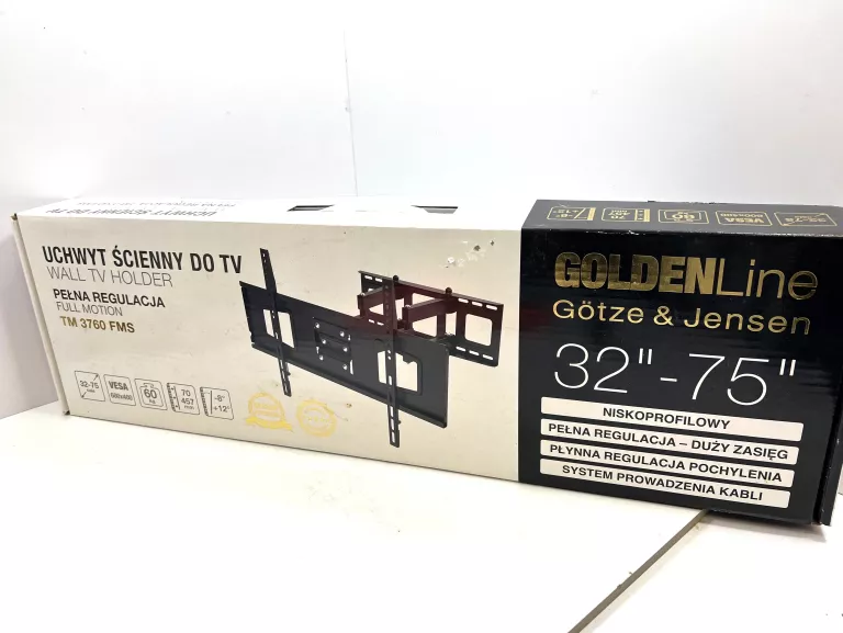 UCHWYT ŚCIENNY NA TV GOLDENLINE GOTZE & JENSEN 32-75 CALI TM 3760 FMS