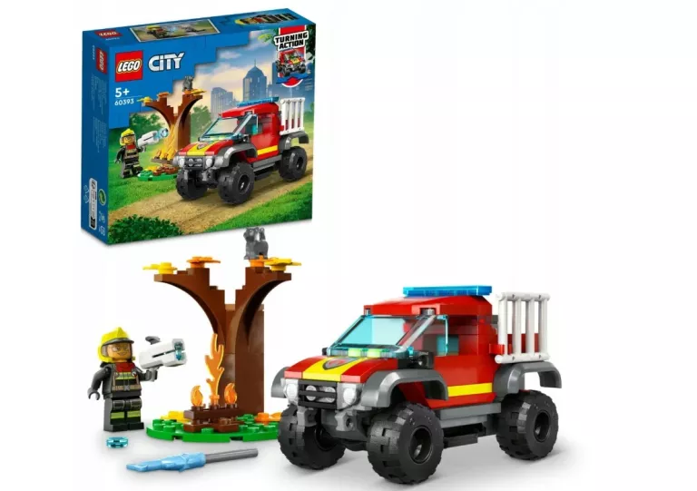 LEGO CITY 60393 WÓZ STRAŻACKI 4X4 – MISJA RATUNKOWA OUTLET