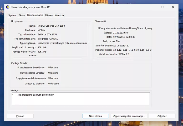 LAPTOP ACER ASPIRE VX5-591G I5-7300HQ 8GB 1TB HDD GTX1050 W11 - OPIS!