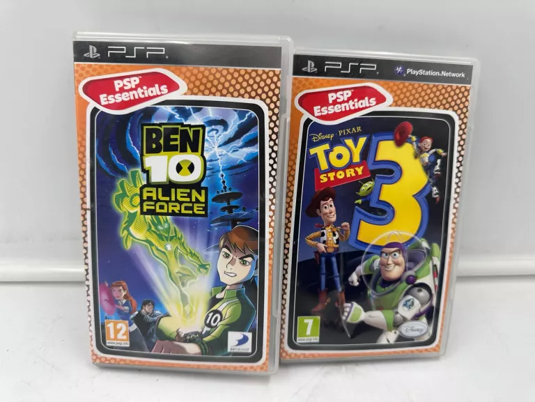 ZESTAW 2 GRY NA PSP TOY STORY 3 / BEN 10 ALIEN FORCE /*OKAZJA*