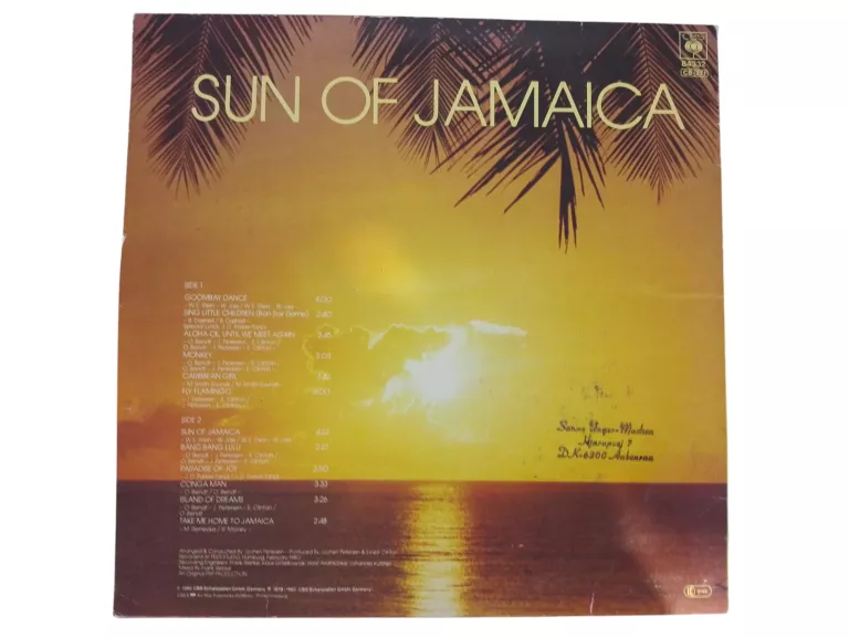 PŁYTA WINYLOWA SUN OF JAMAICA GOOMBAY DANCE BAND