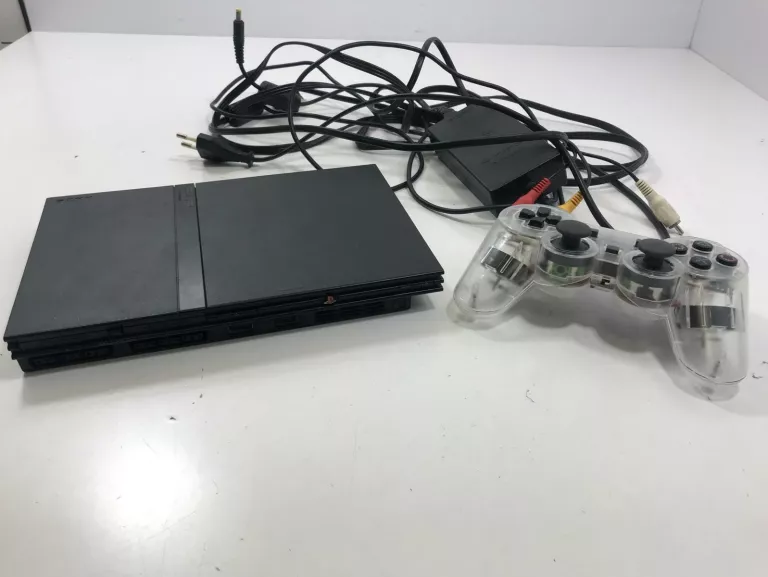 KONSOLA PS2 SLIM + KABLE+1 PAD