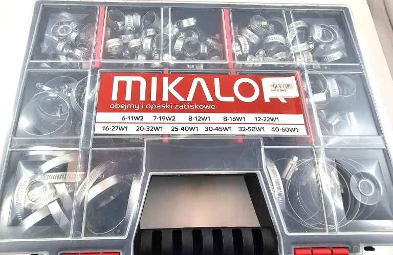 MIKALOR OBEJMY OPASKI ZACISKOWE 305 SZT. WALIZKA
