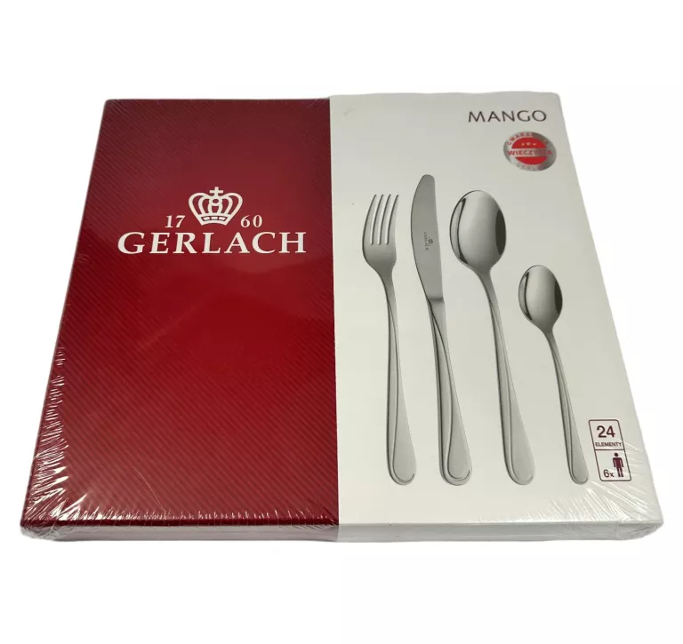 GERLACH ZESTAW SZTUĆCÓW 24 SZT. POŁYSK MANGO