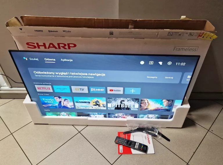 TELEWIZOR SHARP 40FH7EA 40" LED ANDROID TV KOMPLET
