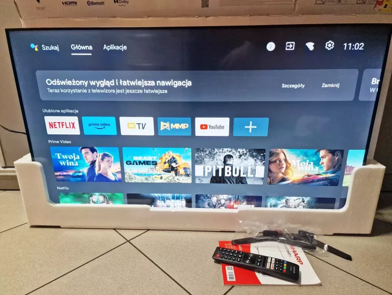 TELEWIZOR SHARP 40FH7EA 40" LED ANDROID TV KOMPLET