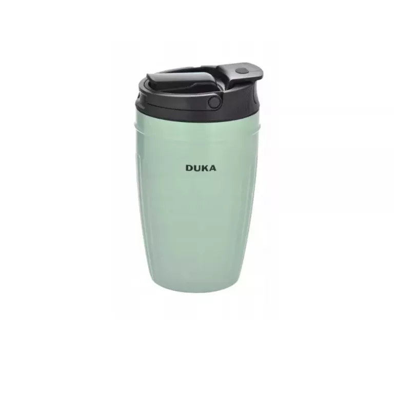 KUBEK TERMICZNY STALOWY 350 ML 2W1 DUKA RESA 2222038 ZIELONY TERMOS BIDON