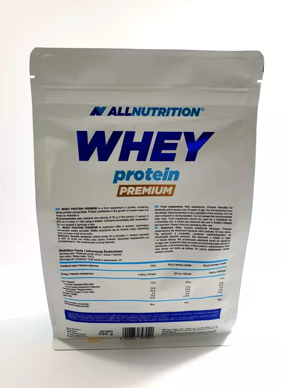 ALLNUTRITION WHEY PROTEIN PREMIUM WANILIA , ODŻYWKA BIAŁKOWA WPC, 700 G,