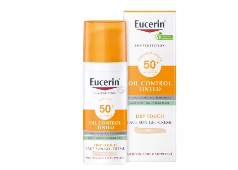 EUCERIN OIL CONTROL ŻEL-KREM KOLORYZUJĄCY DO CERY TRĄDZIKOWEJ SPF50 - JASN