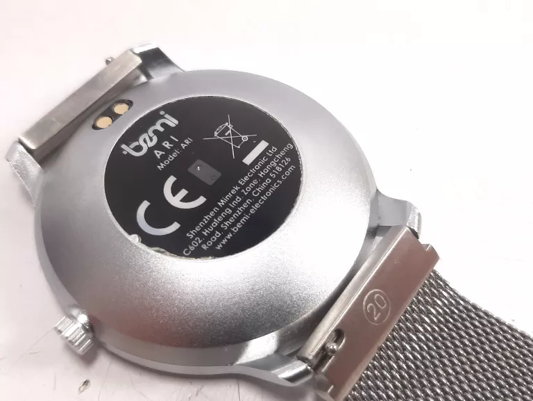 SMARTWATCH BEMI ARI SREBRNY BT PULSOMETR 1.3" 240X240 170MAH 64MB