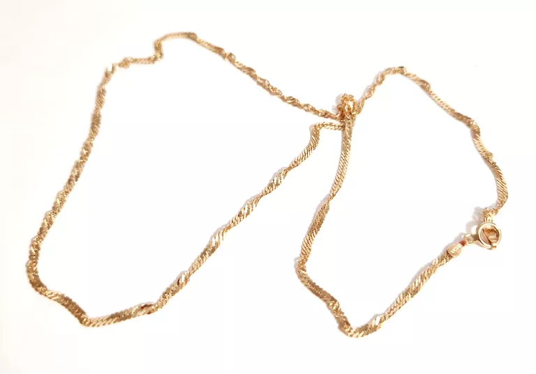 ZŁOTY NASZYJNIK SINGAPUR P585/4,22G/50CM