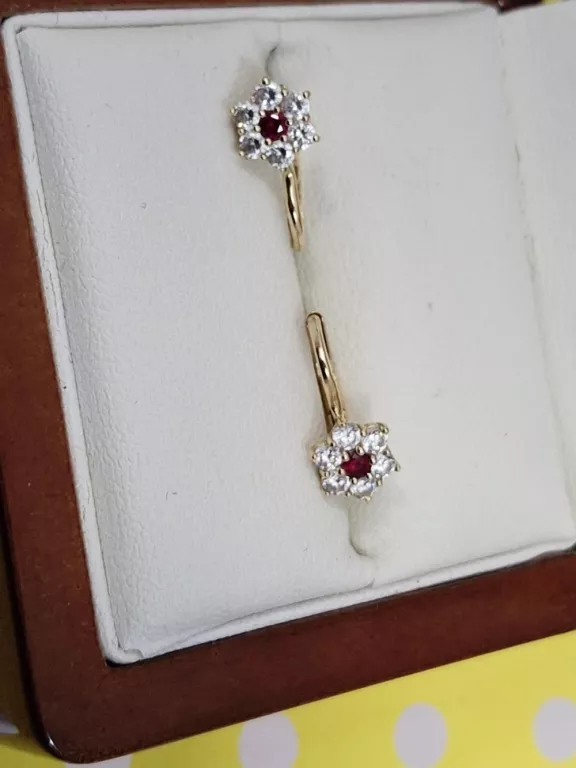 sliczne-zlote-kolczyki-z-czerwonym-oczkiem-585-rodzaj-zapiecia-2207-4