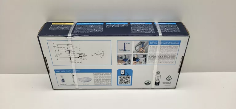 BATERIA UMYWALKOWA STOJĄCA GROHE GET SREBRNY