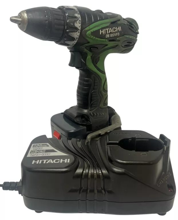 WKRĘTARKA HITACHI DS12DVF3 + AKU, ŁADOWARKA UC 18YG