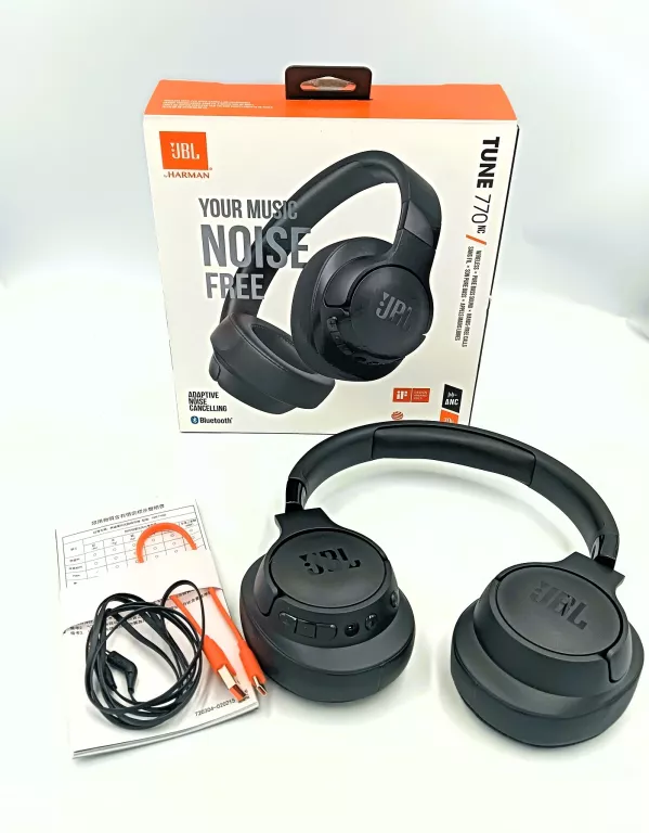 SŁUCHAWKI BEZPRZEWODOWE JBL TUNE 770NC ANC NAUSZNE BLUETOOTH Z MIKROFONEM