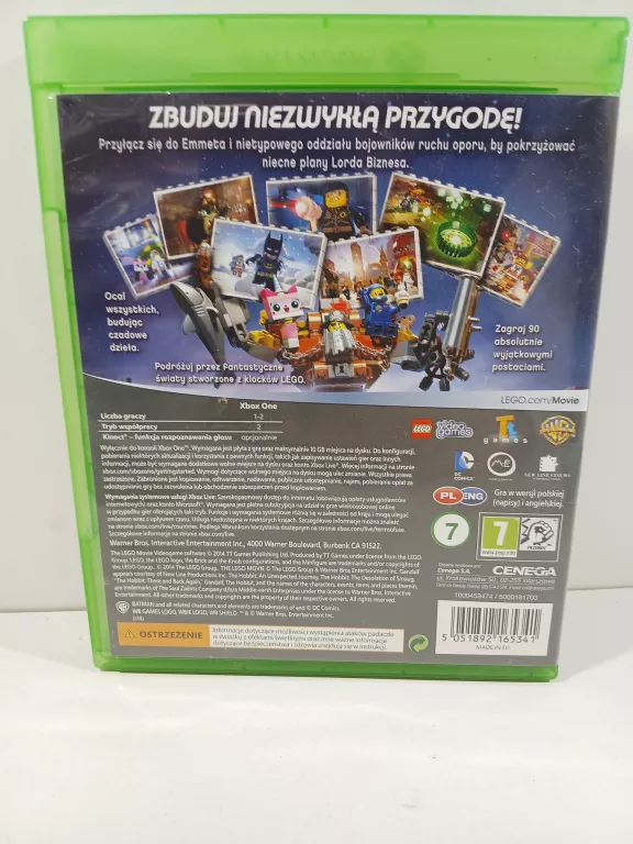LEGO PRZYGODA GRA WIDEO PL XBOX ONE