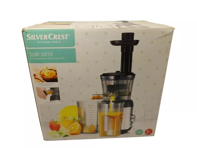 WYCISKARKA WOLNOOBROTWA SILVERCREST SSJK 300 A1 KOMPLET