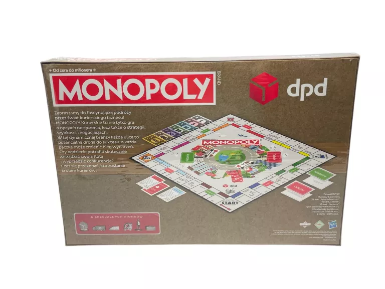 GRA PLANSZOWA MONOPOLY: DPD EDITION - ZAFOLIOWANA!